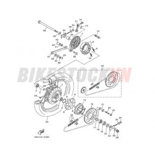 REAR WHEEL FOR SPOKE WHEEL (2S48/5YP7/P8)