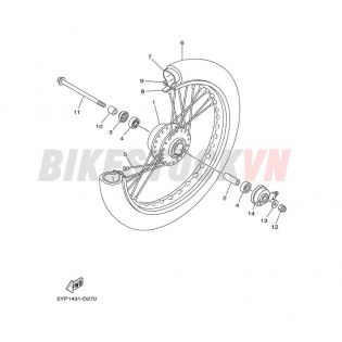 FRONT WHEEL FOR SPOKE WHEEL (2S5A)