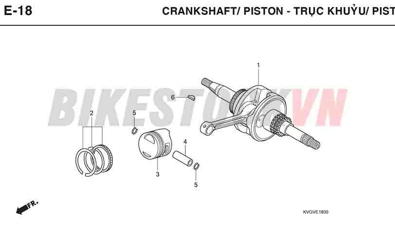 E-18_TRỤC KHUỶU /PISTON