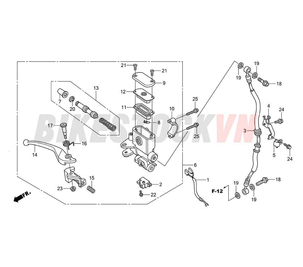 FRONT BRAKE MASTER CYLINDER 1