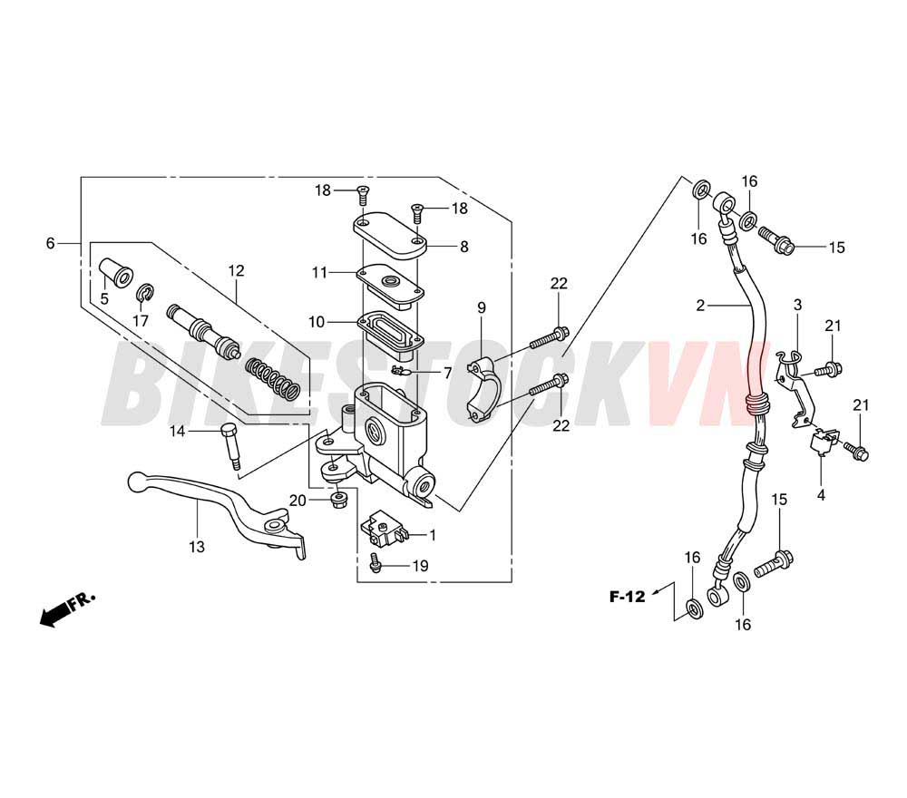 FRONT BRAKE MASTER CYLINDER 2