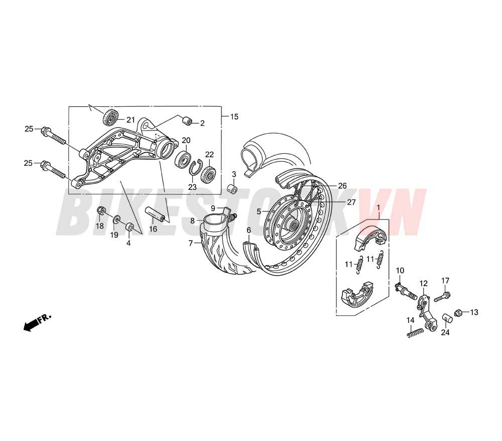 REAR WHEEL (ANC110AST)