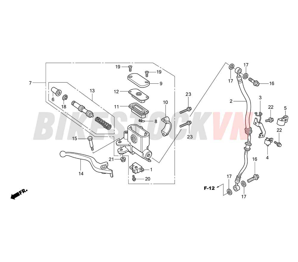 FRONT BRAKE MASTER CYLINDER (2) (ANC110BST/BS/ BT)