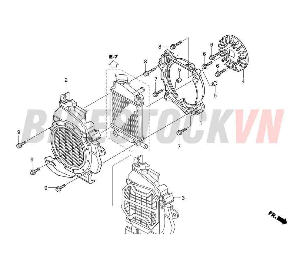 E-6_QUẠT LÀM MÁT/ỐP TẢN NHIỆT