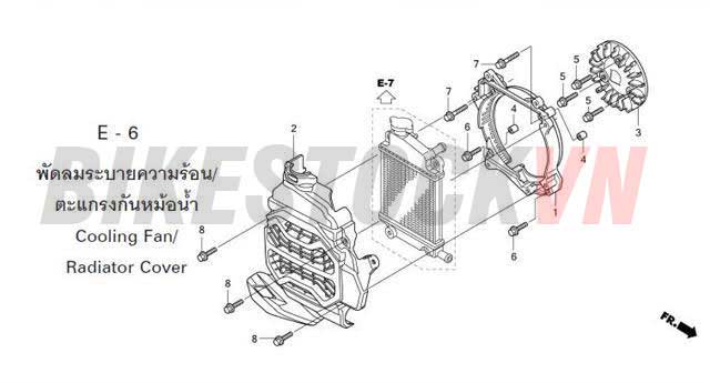 E-6_QUẠT LÀM MÁT/ỐP TẢN NHIỆT