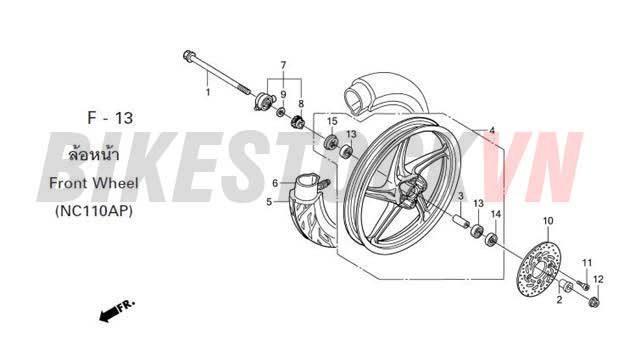 F-13_BÁNH TRƯỚC (VÀNH ĐÚC)