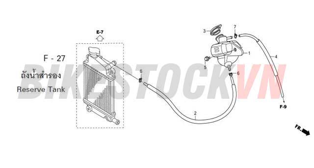 F-27_BÌNH DỰ TRỮ DUNG DỊCH LÀM MÁT