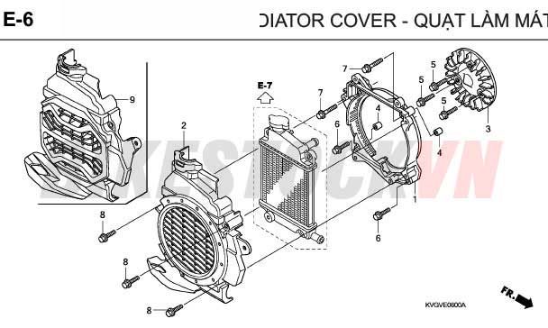 E-6_QUẠT LÀM MÁT/ỐP TẢN NHIỆT