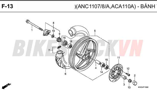 F-13_BÁNH TRƯỚC (VÀNH ĐÚC)