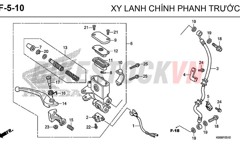 F-5-10_XI LANH CHÍNH PHANH TRƯỚC