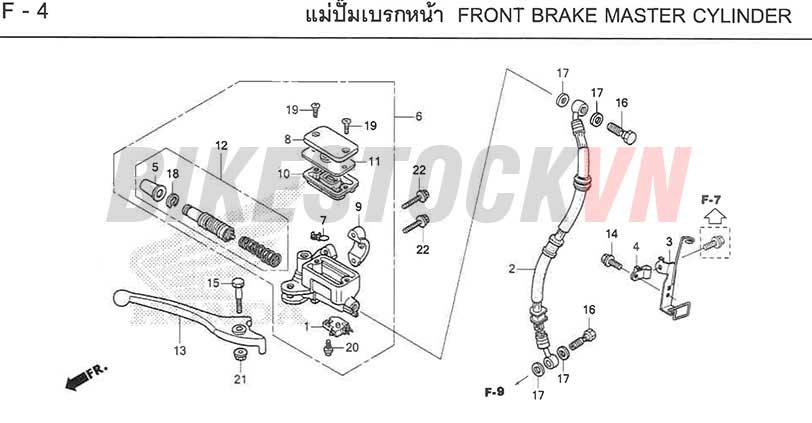 F4_XY LANH CHÍNH PHANH TRƯỚC