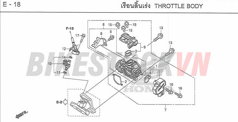 E-18_BỘ HỌNG GA