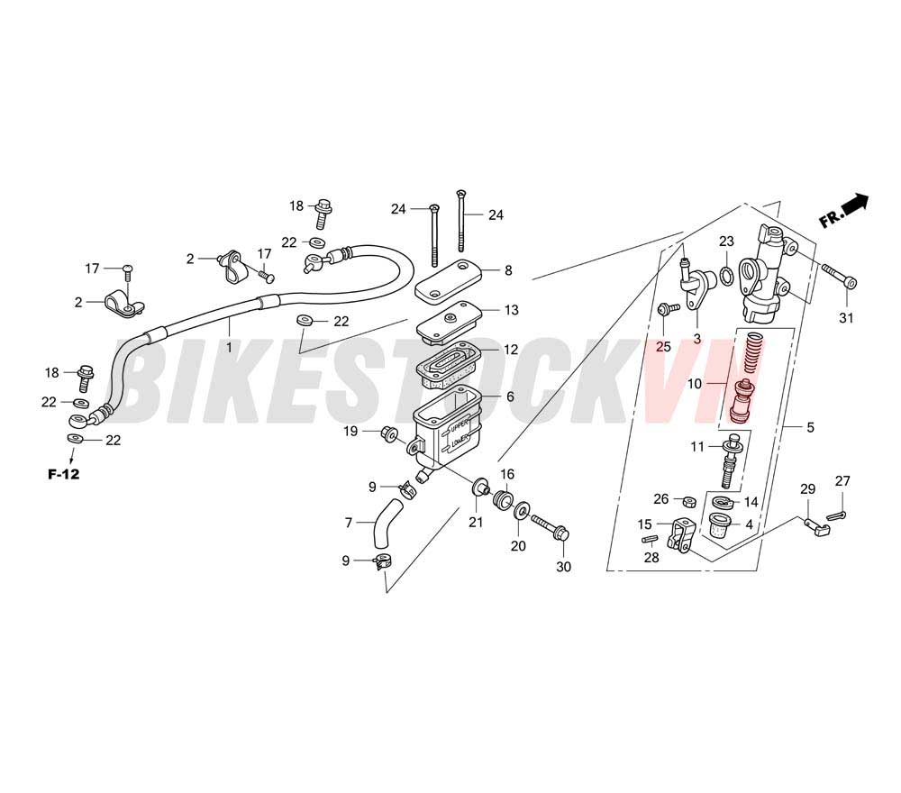 REAR BRAKE MASTER CYLINDER