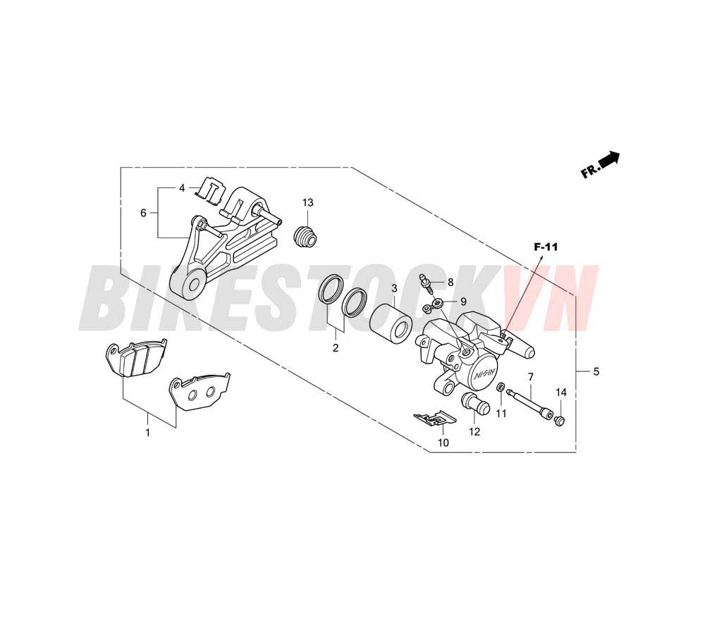 REAR BRAKE CALIPER