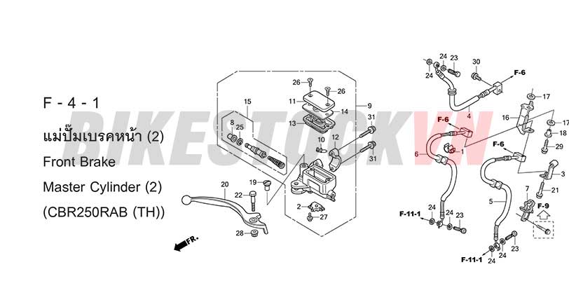 F-4-1_XY LANH CHÍNH PHANH TRƯỚC