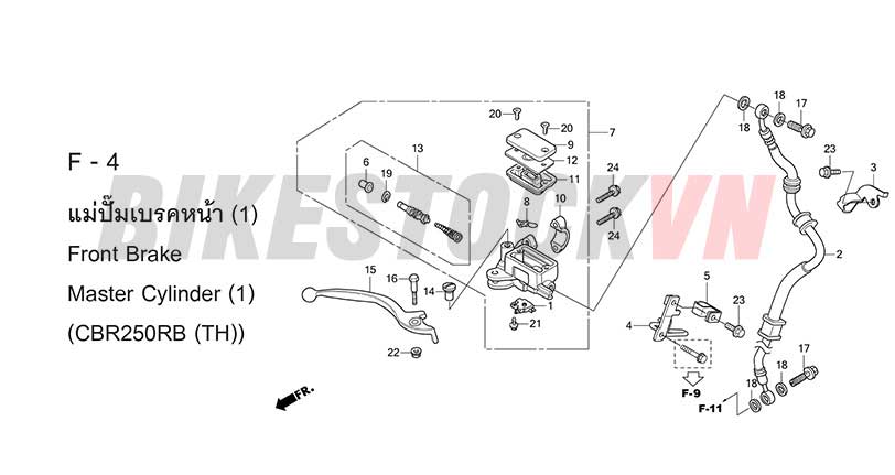 F-4_XY LANH CHÍNH PHANH TRƯỚC