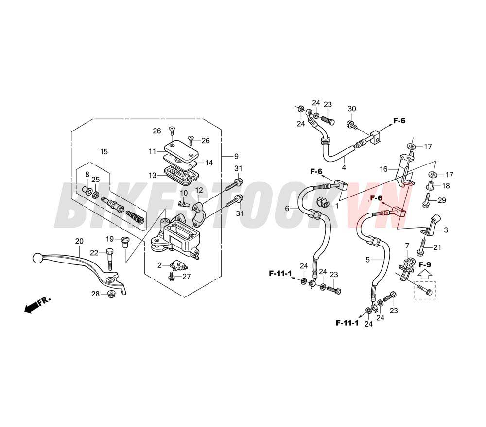 FRONT BRAKE MASTER CYLINDER (2)