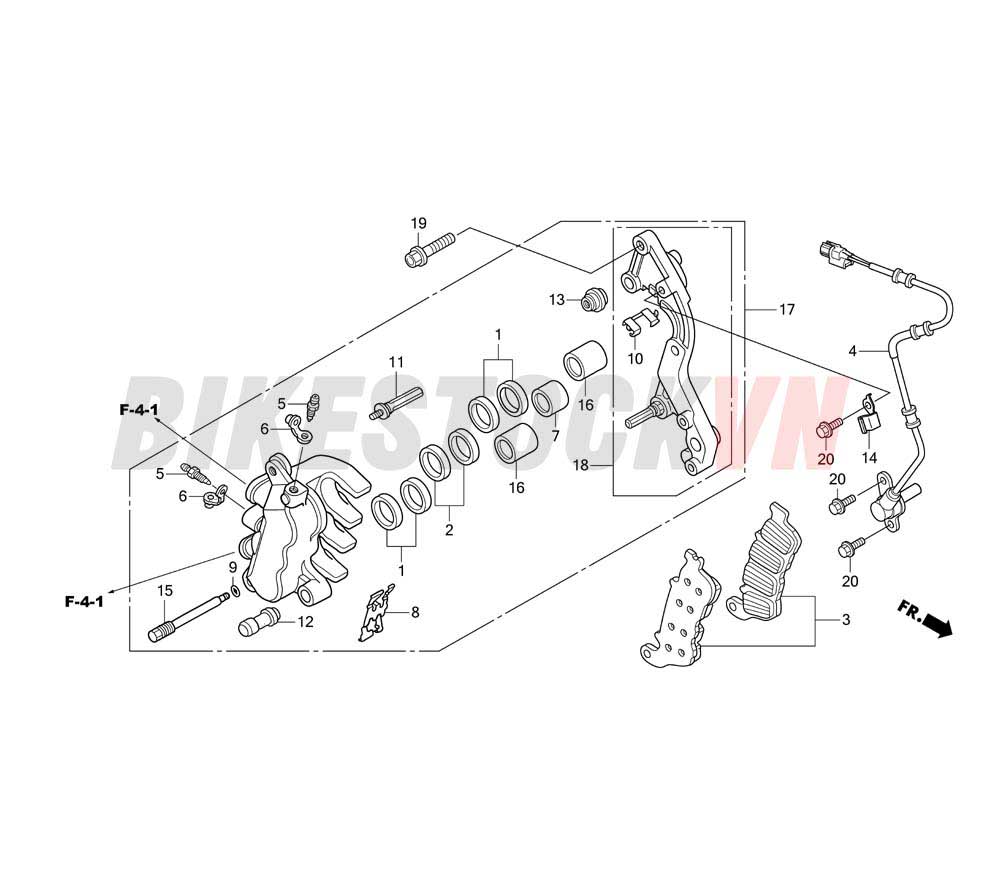 FRONT BRAKE CALIPER (2)