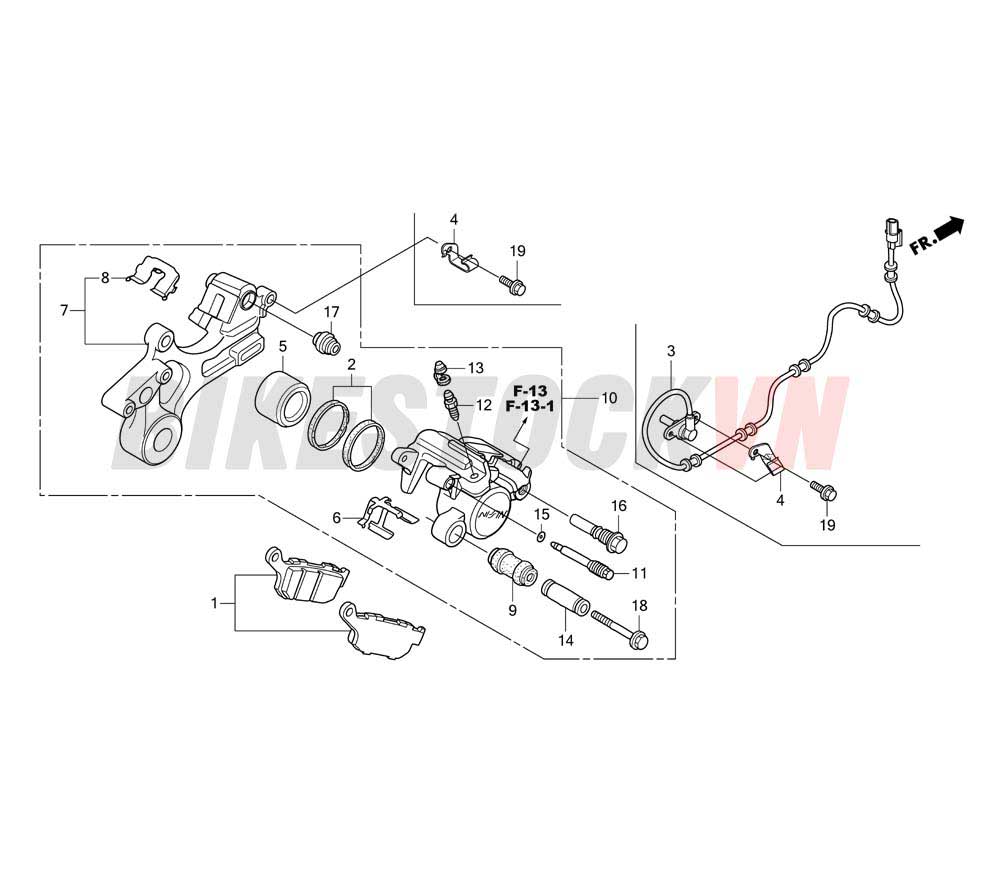 REAR BRAKE CALIPER