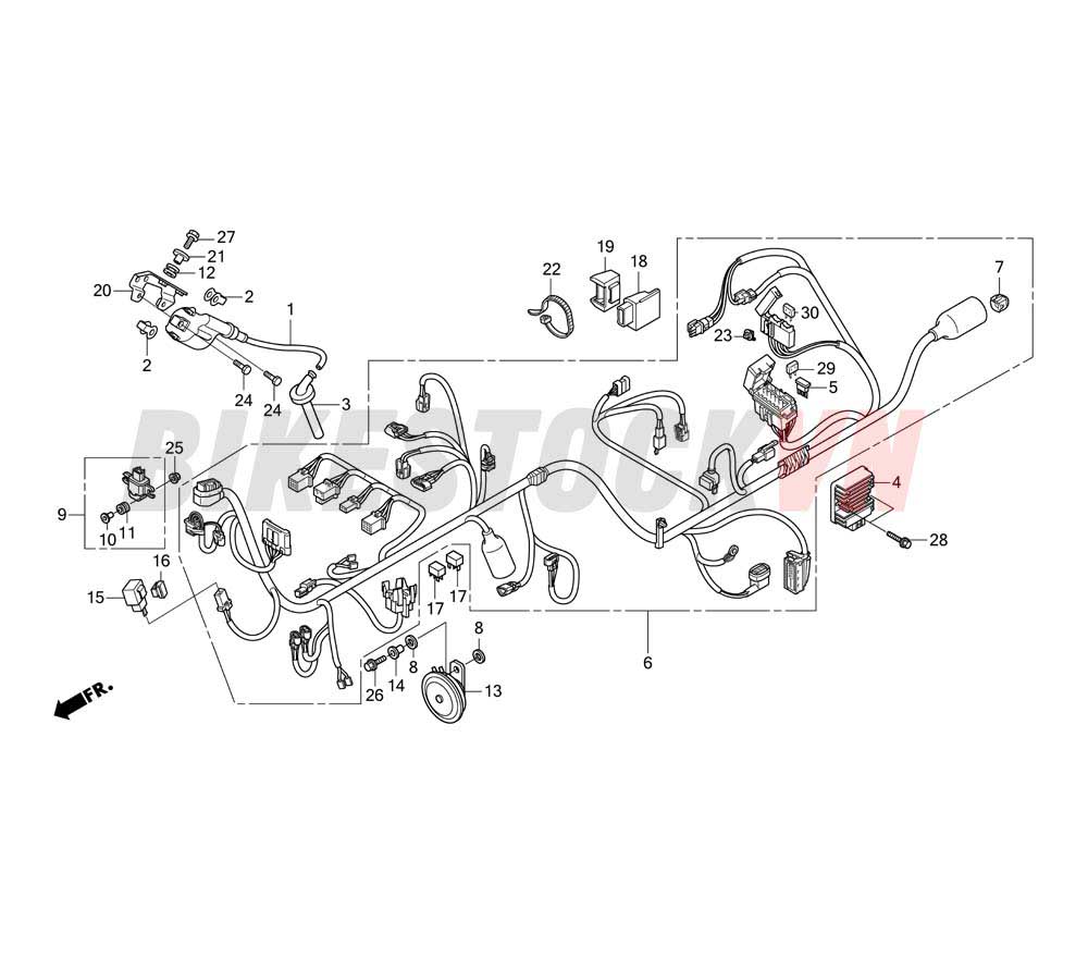 WIRE HARNESS (2) (CBR250RA (TH))