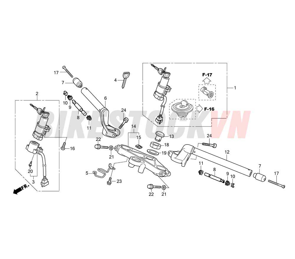 HANDLE PIPE/ TOP BRIDGE