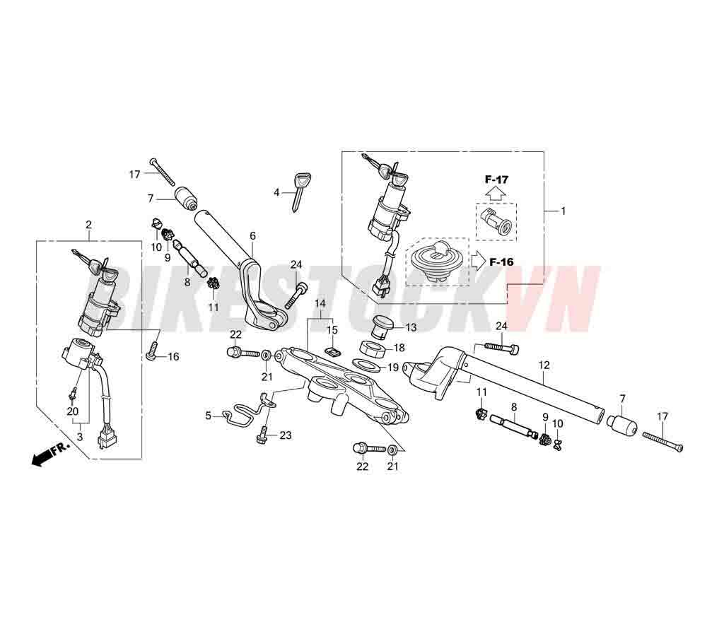 HANDLE PIPE/ TOP BRIDGE