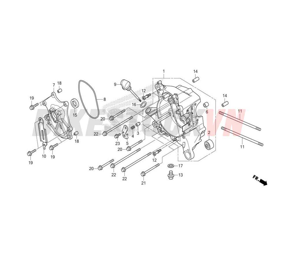 RIGHT CRANKCASE