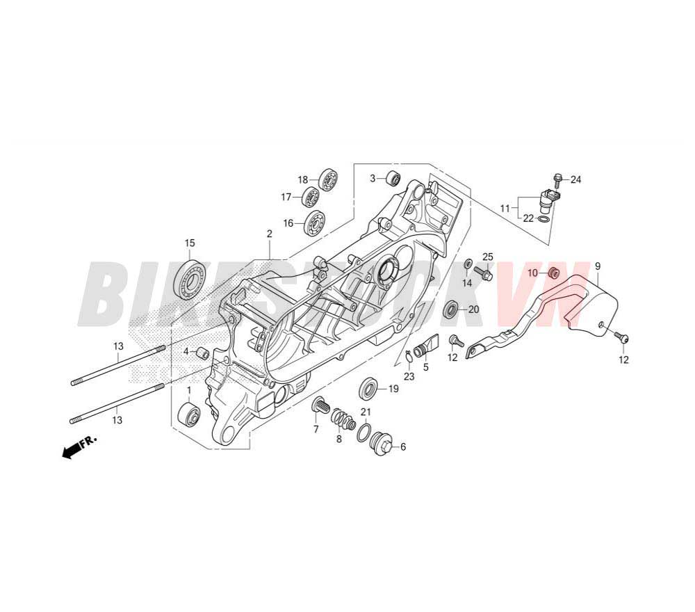 LEFT CRANKCASE