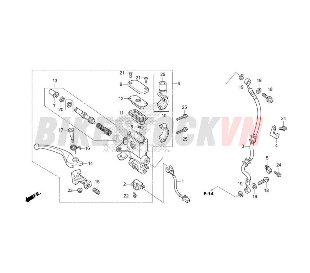 FRONT BRAKE MASTER CYLINDER