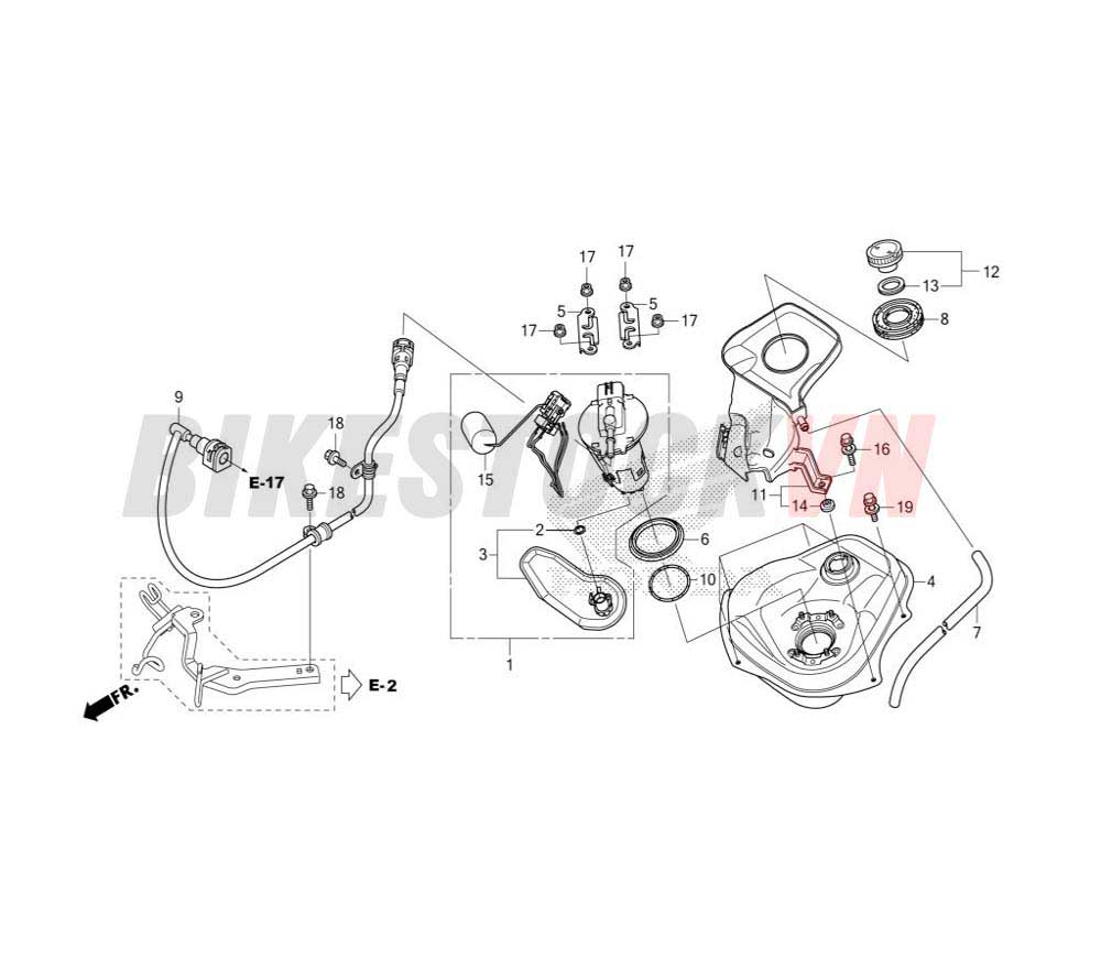 ​FUEL TANK (ACB125BTF,G,H/CBTF,G,H)