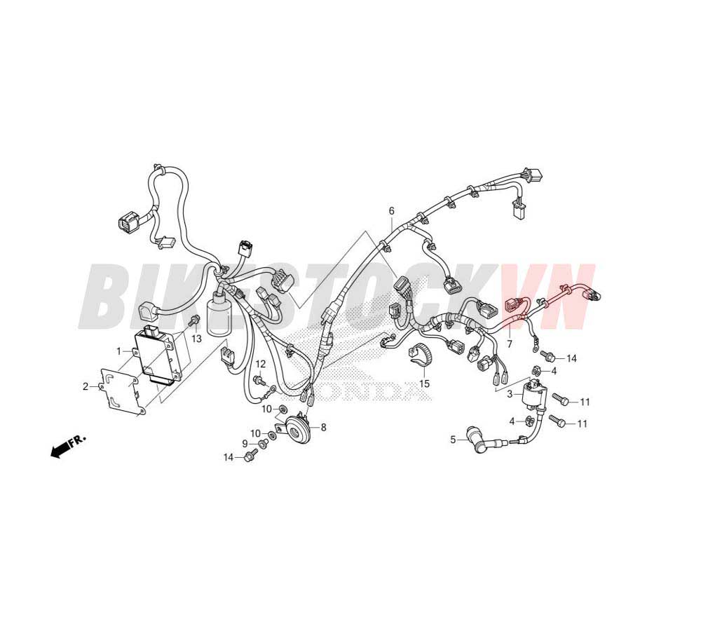 WIRE HARNESS (ACB125BTF,G,H/CBTF,G,H)