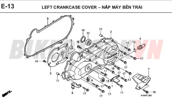 E-13_NẮP MÁY BÊN TRÁI