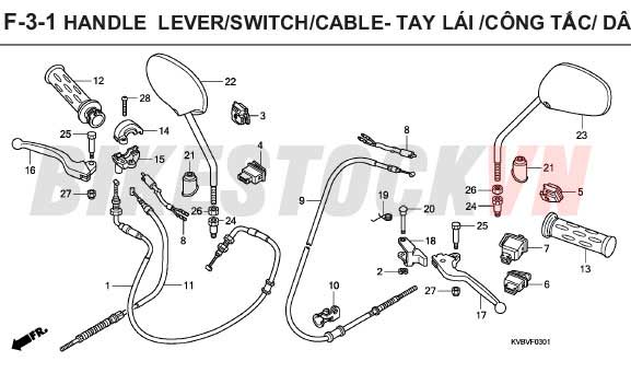 F-3-1_DÂY/CÔNG TẮT/ DÂY