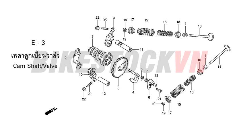 E-3_TRỤC CAM/XU PÁP