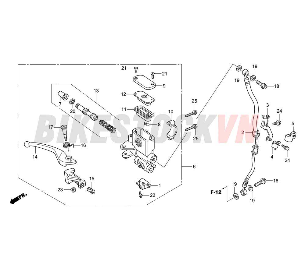 FRONT BRAKE MASTER CYLINDER (ANC110BCT/BB/ BC)