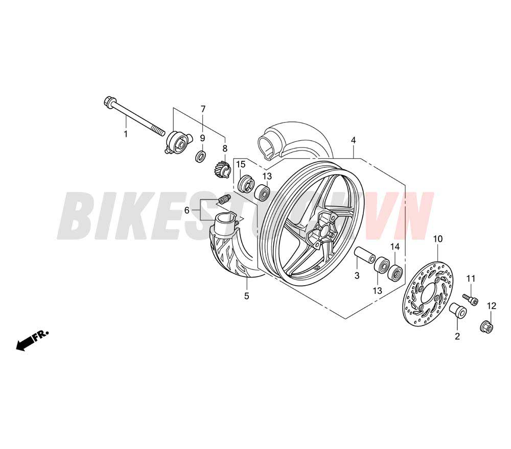 FRONT WHEEL (ANC110BCT/BC)