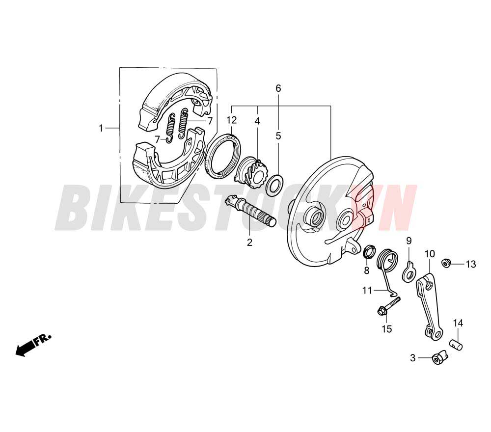 FRONT BRAKE PANEL (ANC110BDT)