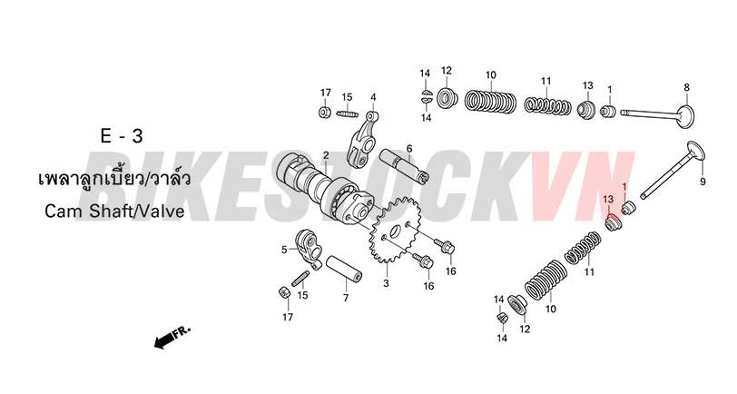 E-3_TRỤC CAM/XU PÁP