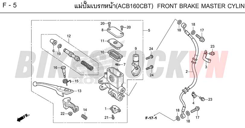 F-5_XI LANH CHÍNH/PHANH TRƯỚC