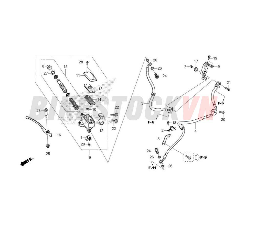 FRONT BRAKE MASTER CYLINDER