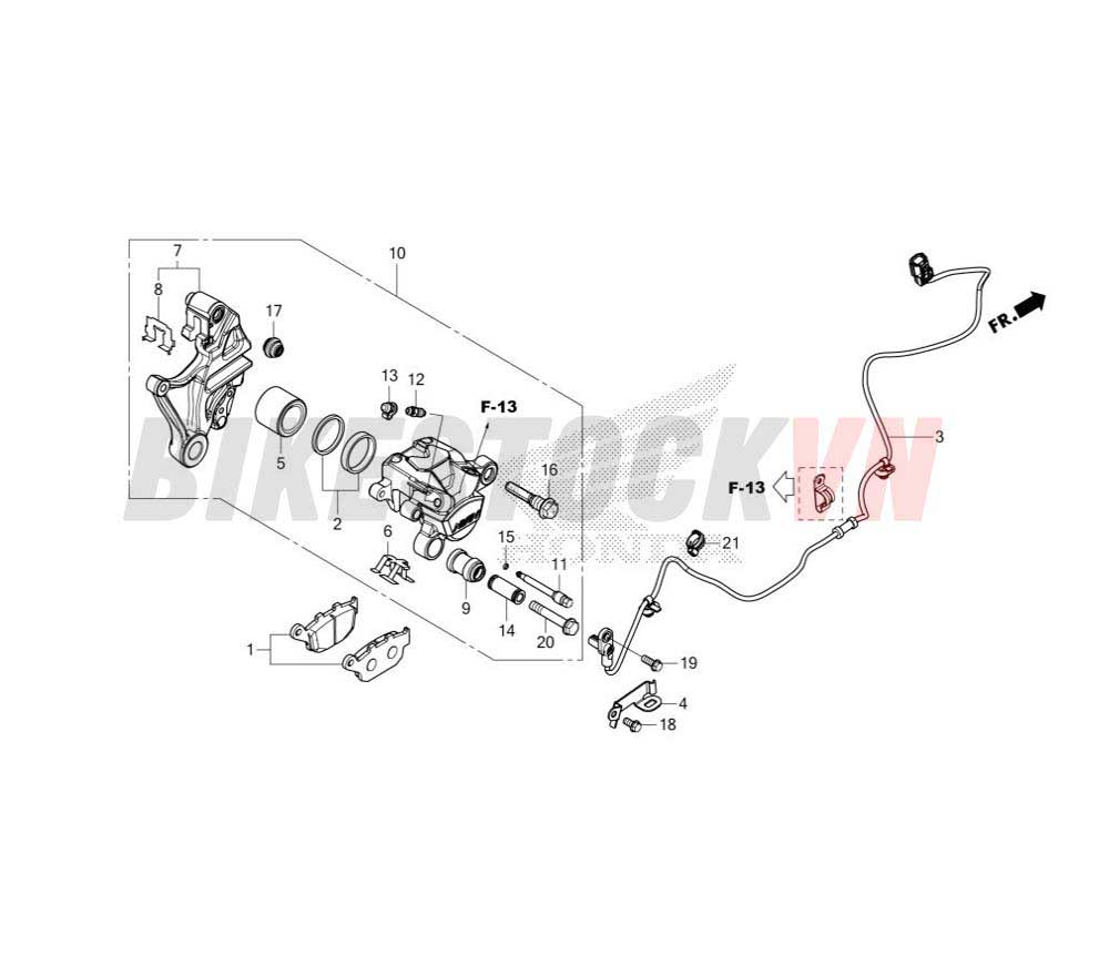 REAR BRAKE CALIPER