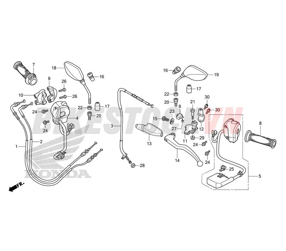 HANDLE LEVER/SWITCH/ CABLE/MIRROR