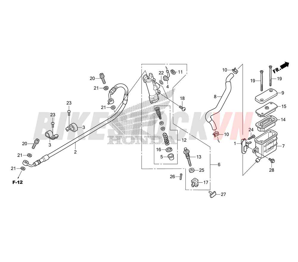 REAR BRAKE MASTER CYLINDER