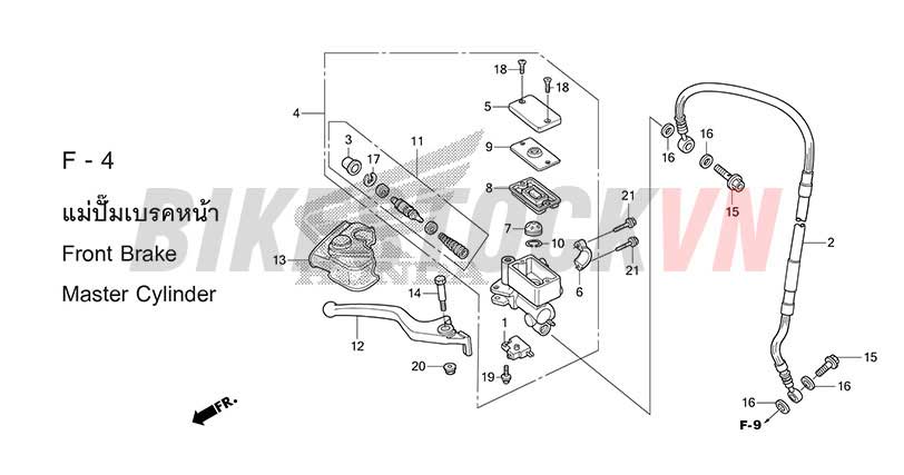 F4_XY LANH CHÍNH PHANH TRƯỚC