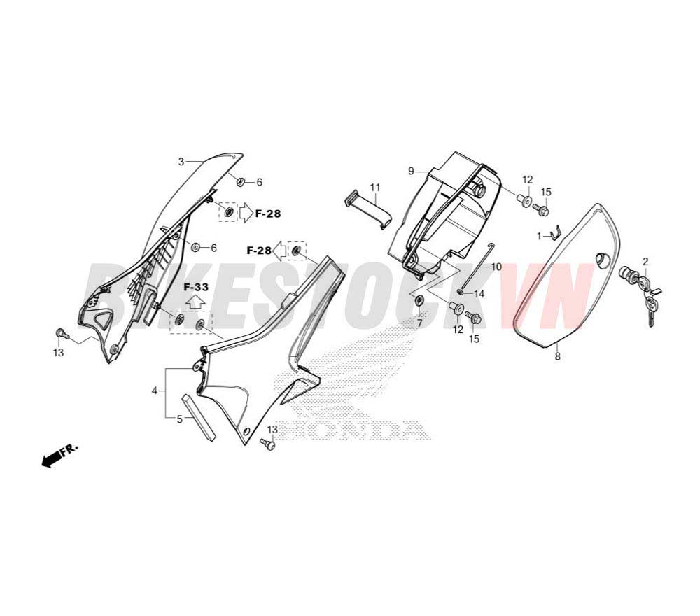 SIDE COVER (CRF250RL)