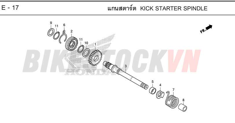 E17_KICK STARTER SPINDLE