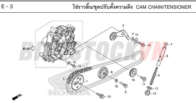 E3_XÍCH CAM/TĂNG XÍCH CAM