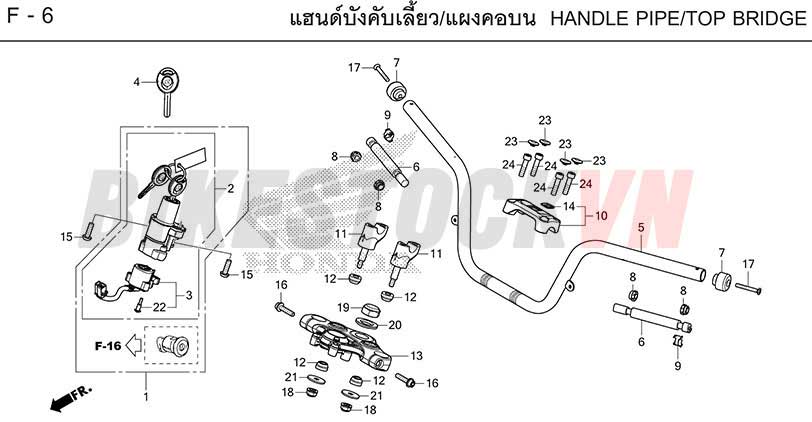 F6_ỐNG TAY LÁI/ ỐP TRƯỚC