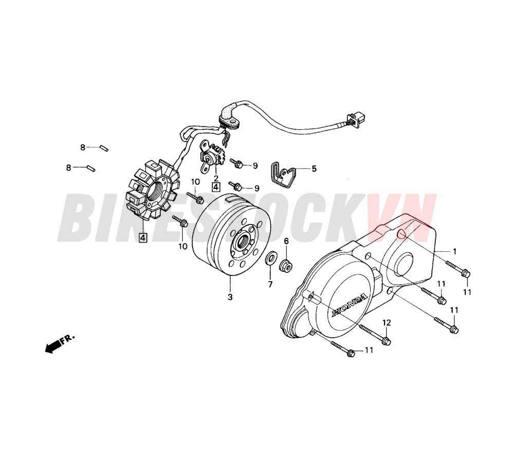 LEFT CRANKCASE COVER/GENERATOR