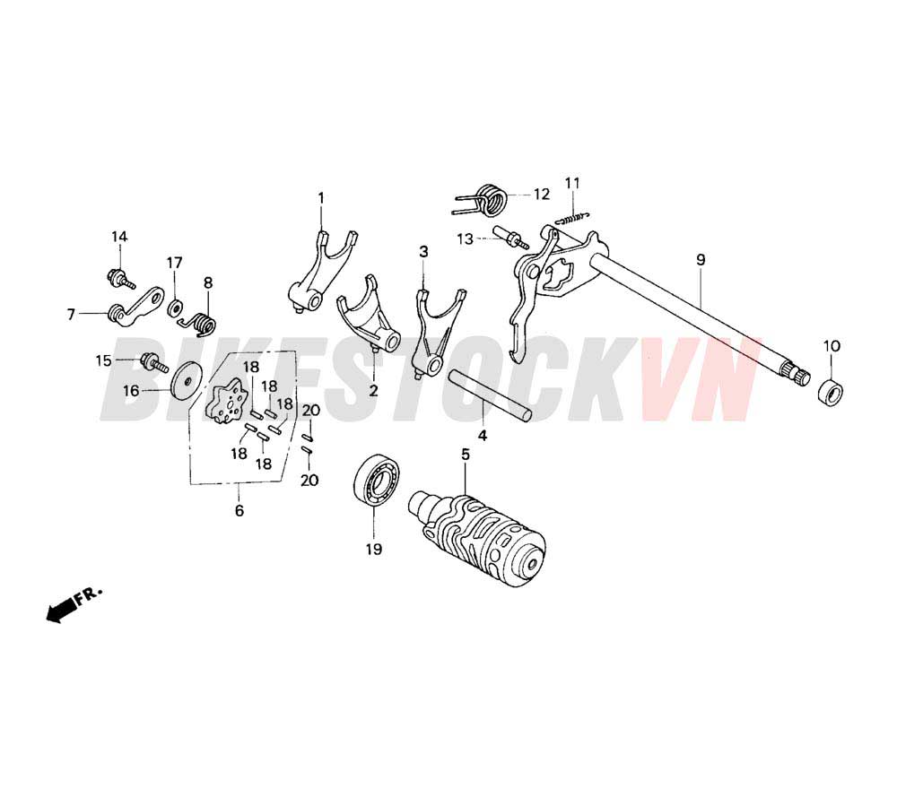 SHIFT DRUM/SHIFT FORK